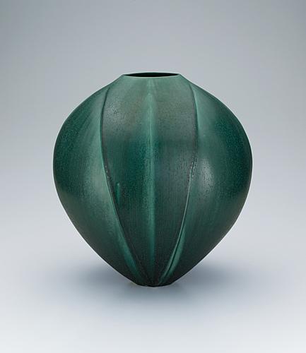 緑釉壺