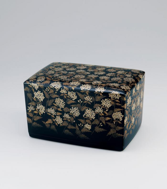 沈金箱「山葵の花」