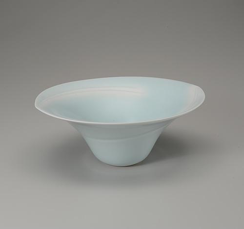 青瓷白暈し鉢