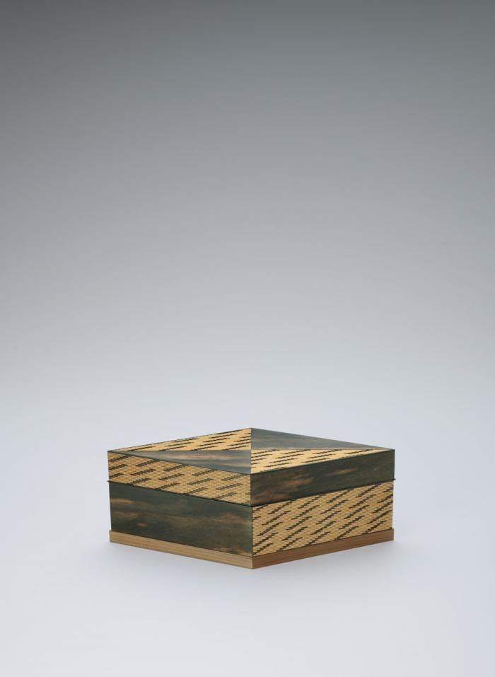市松紋菱型小箱