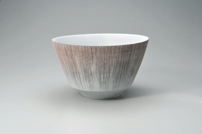糸置き釉彩鉢
