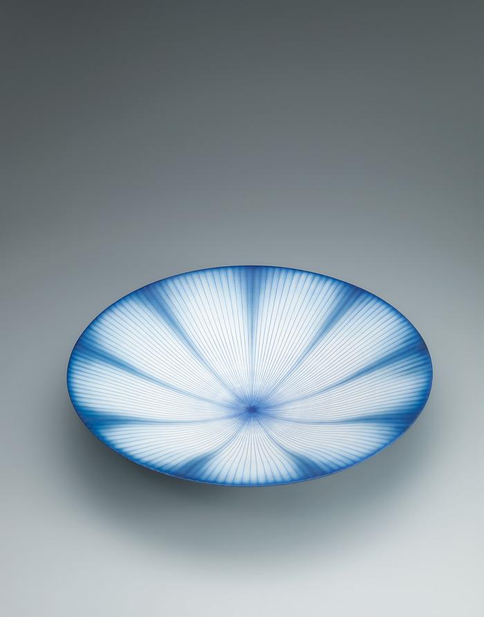 青彩線象嵌鉢
