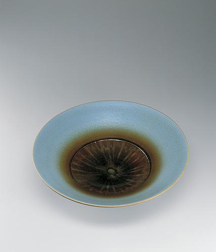 灰釉彩鉢