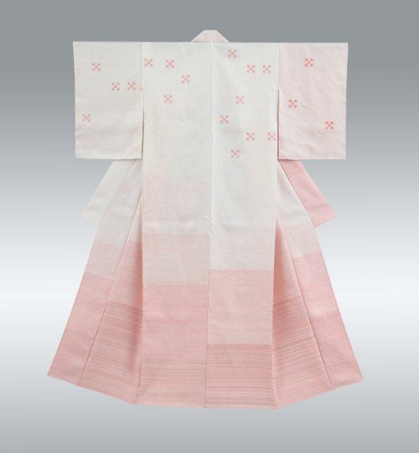 綾織着物「桜雨」