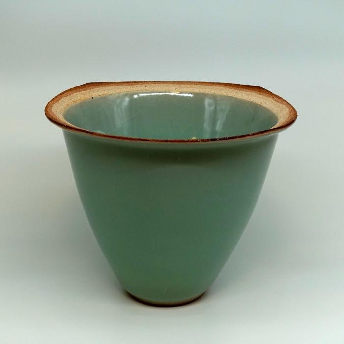 さぬき翠青瓷貼土鉢
