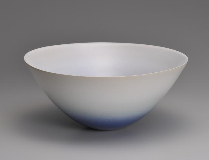 藍白釉掛分鉢