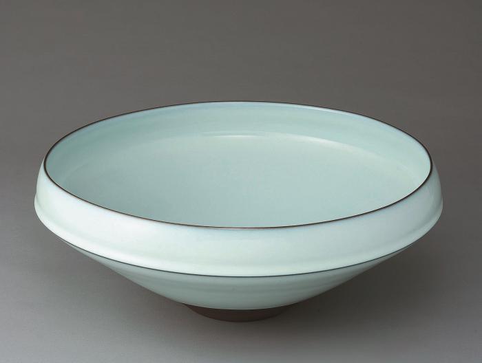 中野月白瓷鉢