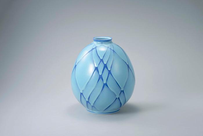 藍染花瓶